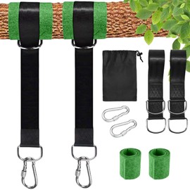 HDAKDDHG Hammock Straps Tree Swing Straps Hanging Kit, Hammock Straps for Trees, Load Capacity 2200LB Hammock Tree Straps for Camping Swings and Hammock (1.5M)