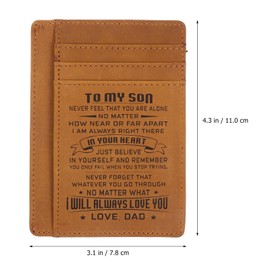 Abaodam Rfid Cards Holder Pu Leather Card Holder Wallet Slim Id Card Case Multi Wallet with Coin Pocket Credit Organizer for School Work Shopping Daily Carry