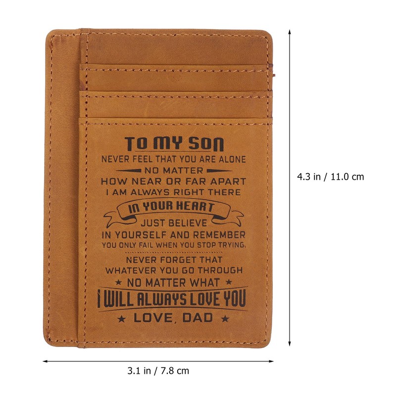 Abaodam Rfid Cards Holder Pu Leather Card Holder Wallet Slim