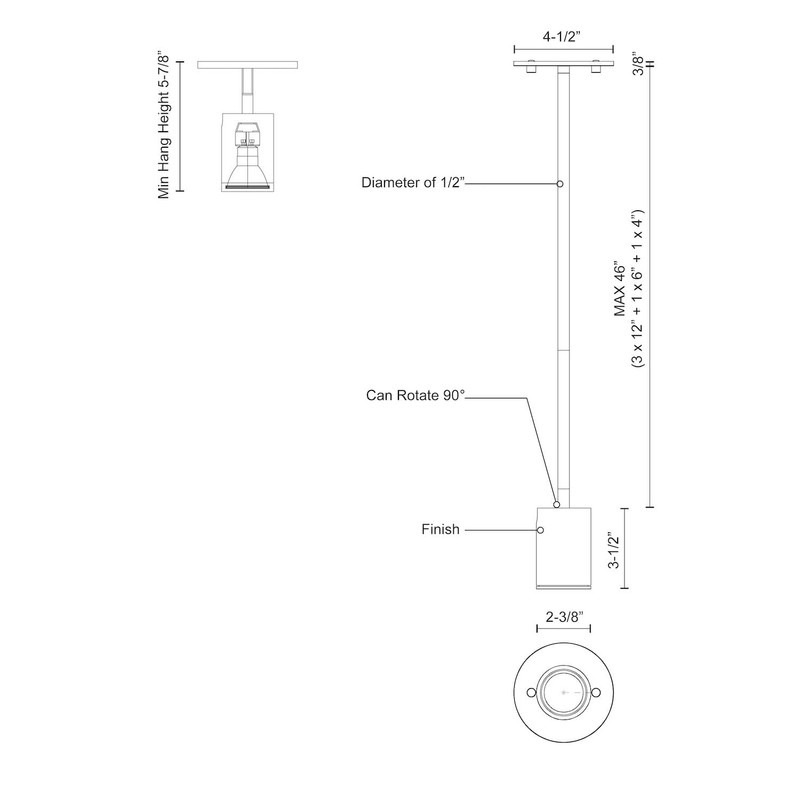 Kuzco Lighting 81711-WH Barclay Flush Mount, White