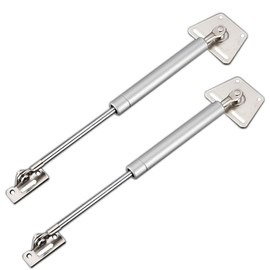 Qrity 2 PCS Flap Stay Damper Gas Spring, 150N/33lb, Only Open Down The Door, Gas Springs Hinge Slow Down Drop Leaf, Kitchen Cabinet Cupboard Door Hinges