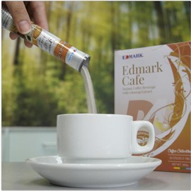 Generic EDMARK Cafe Ginseng – Premium Arabica Blend with Ginseng Extract for Mental Alertness, Digestive Support, and Overall Well-Being – 20 Servings