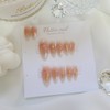 Line Cheek Handmade Nail Tips - Midi Ballet / 라인