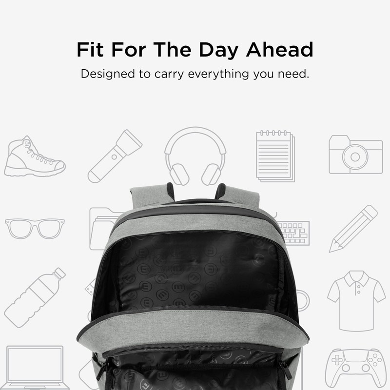 TravisMathew Duration Backpack TMB105, Shadow Grey Heather