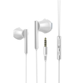 Piluyaa Wired Gaming Headphones IEM Earphones with 1DD，M16 in Ear Monitor, HiFi Earbuds, Bass Sound with New 11mm Dynamic Driver for Video Music Gaming (White, Mic)