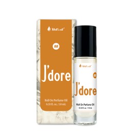 Well's Oil Roll-On Perfume Oil (J'dore) | Long-Lasting | Paraben-Free | 0.33 Fl Oz / 10 ml