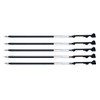 Pilot Refill Hi-Tec-C Coleto Dedicated Refill 0.4mm, Black, 5-Pack (LHKRF-10C4-B×5)