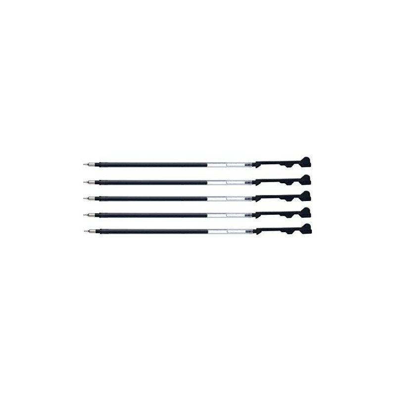 Pilot Refill Hi-Tec-C Coleto Dedicated Refill 0.4mm, Black, 5-Pack (LHKRF-10C4-B×5)
