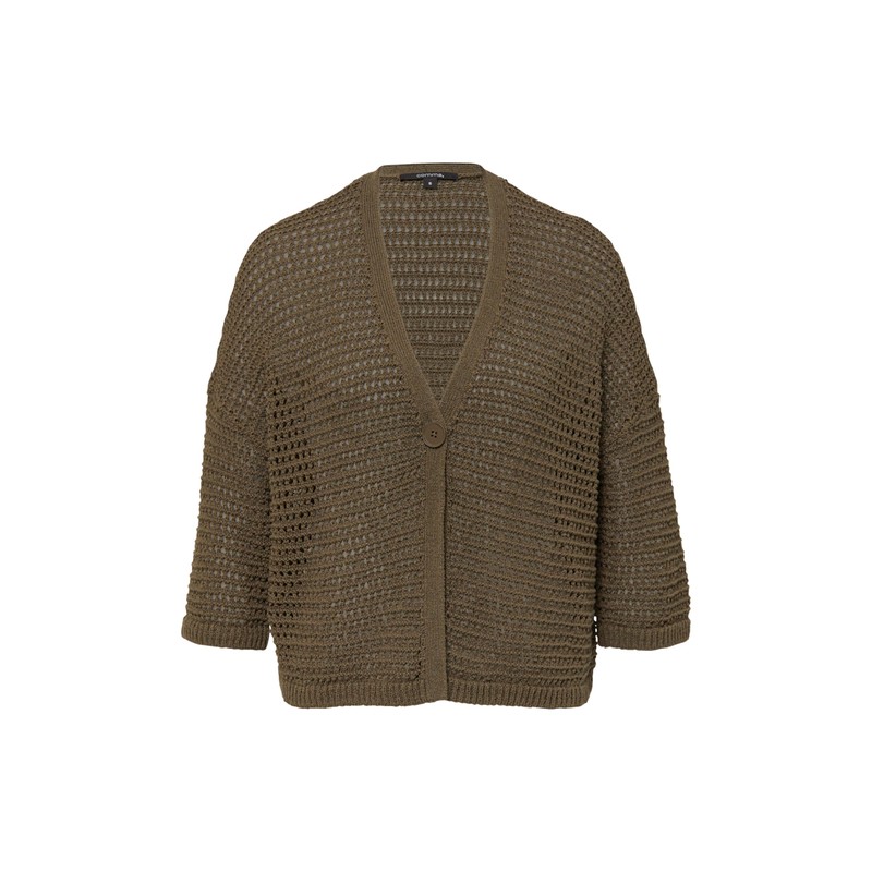 Comma Airy cardigan in boxy fit, 0505_beige, S