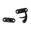 DGBRSM 2pcs Antique Hook Hasp Latch Black Padlock Hasp Hook