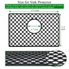 Brovy Black Silicone Sink Mats,17.6''x 11.6'' Silicone Sink Protector for