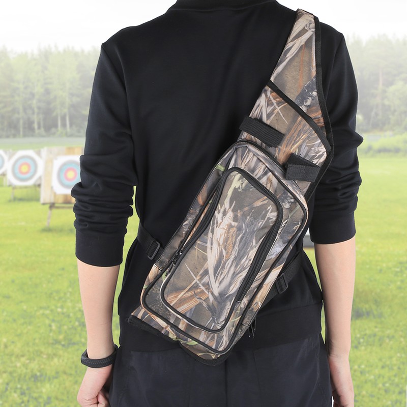 Reed Camouflage Outdoor Portable Messenger Archery Quiver Bag Arrow Bow