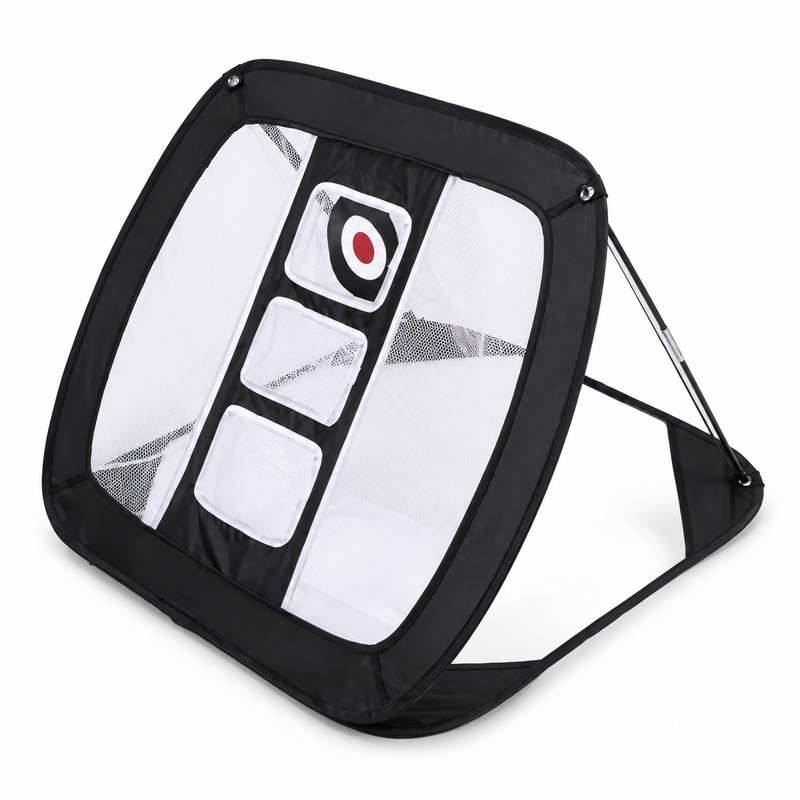Portable Golf Chipping Practice Net with 3 Target Pockets –