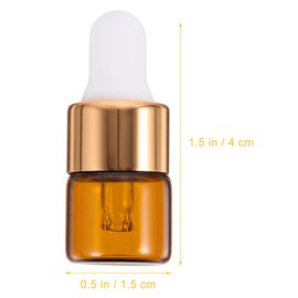 Ipetboom 30 Piezas Pequeña Botella De Aceite Esencial Mini Herramientas Miniperfumes Terrario Botella De De Aceite Esencial Frascos Cuentagotas Vacios Frascos De Muestra Mini Botella