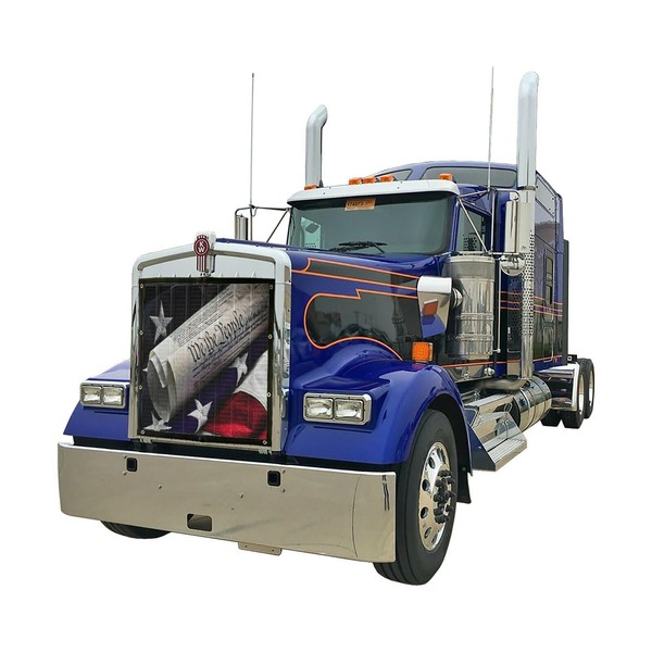 GrilleAdz We The People Mesh Bug Screen for Kenworth W900L