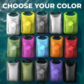 Nordlight Dry Bag and Waterproof Bag - (15L, Pink) Waterproof Packing Bag with Roll Top Closure and Shoulder Strap | Swimming, Beach, Canoeing, Stand Up Paddling, Diving