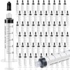 TrelaCo 50 Pack Syringe Without Needle Plastic Syringes with Cap