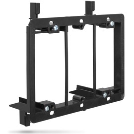 Fosmon Low Voltage Mounting Bracket (3 Gang) (Mounting Screws Included) for Telephone Wires, Network Cables, HDMI, Coaxial, and Speaker Cables
