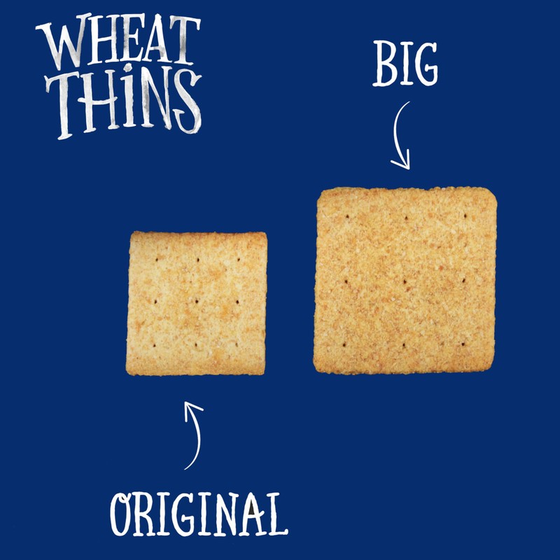 Wheat Thins BIG Snacks, Whole Grain Wheat Crackers, Bulk Snack