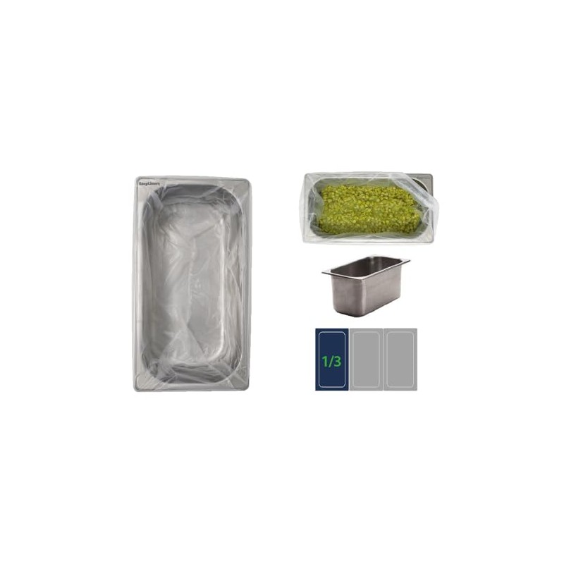 Easy Liners 1/3 Bain Marie Liners - 100 Pack