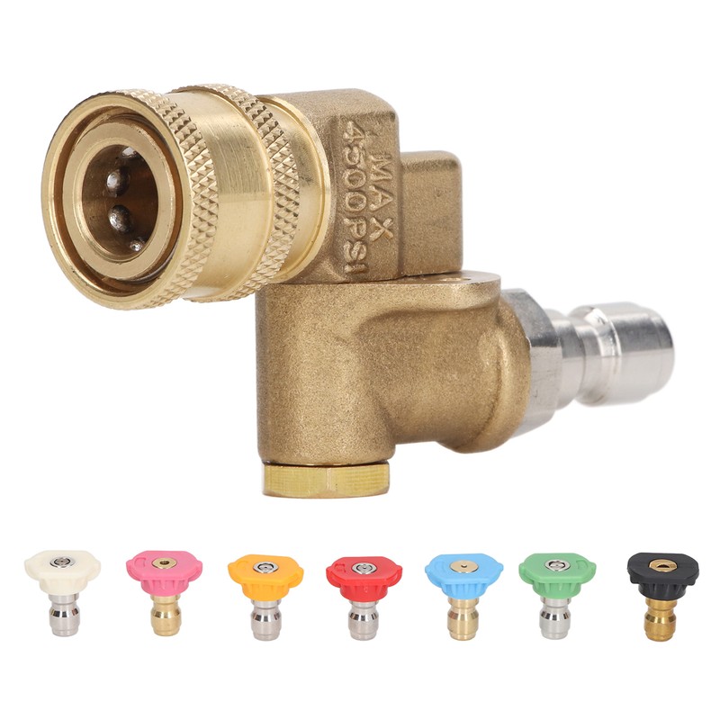 7PCS Pressure Washer Nozzle Tips with Coupler 1/4in Quick Interface
