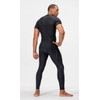 DEVOPS 3 Pack Men's Athletic Short Sleeve Compression Shirts (Medium,