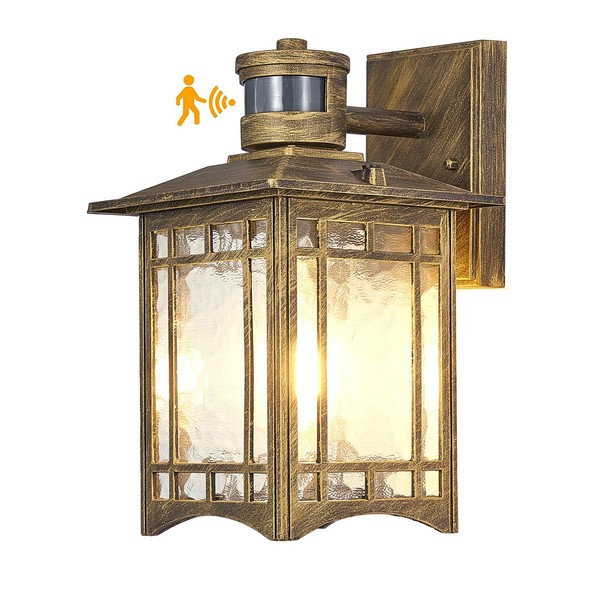 XANGQAN Bronze Outdoor Motion Sensor Lights - Dusk to Dawn