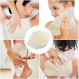 Luxshiny Paños Exfoliantes Nailon Baño Piezas 22x26 Toallas Ducha Cuerpo Rostro Textura Rugosa Eliminar Células Muertas Grasa Secado Rápido Uso