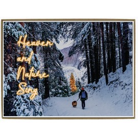 Glory To Dog Heaven and Nature Sing Boxed Set of 12 Christmas Cards and Greeting Card Envelopes