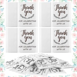 30 Packs Thank You for Celebrating with Us Facial Tissues Individual Pocket Tissue Packs Travel Size Tissue Bulk for Weddings Graduation Housewarming Baby Shower Theme Party Favors