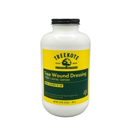 Treekote Wound Dressing Brushtop 32OZ for Trees and Shrubs - Healing Paste and Tree Wound Sealer - Pruning Sealer, Grafting Compound - Bonsai Cut Paste and Sealant for Effective Tree Wound Repair