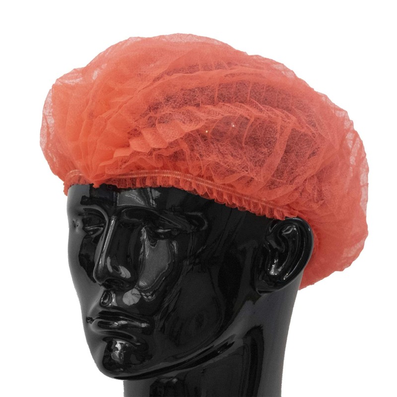 100 x simply direct Red Disposable Hair Net/Mob Caps in