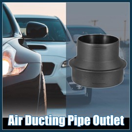 TUCKBOLD 60mm to 75mm Car Heater Warm Air Ducting Pipe Outlet Joiner Black Automotive Parts