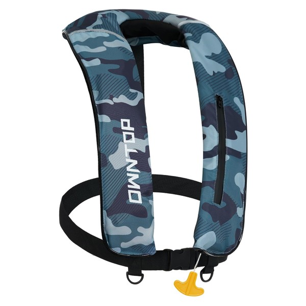Owntop Life Jacket Manual Inflatable D-Shaped Life Device Adjustable Size