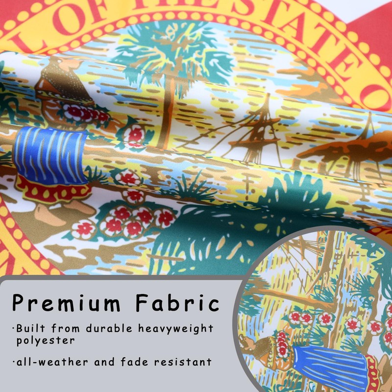 3 Ply Florida State Flag 2x3 Ft 150D Polyester Double