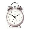 Acctim Haven Analogue Faux Double Bell Small Alarm Clock (Mocha)