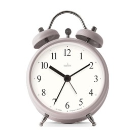 Acctim Haven Analogue Faux Double Bell Small Alarm Clock (Mocha)