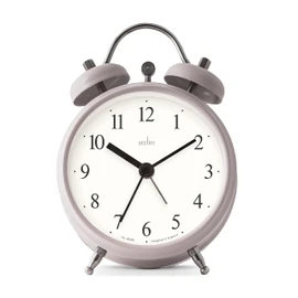 Acctim Haven Analogue Faux Double Bell Small Alarm Clock (Mocha)