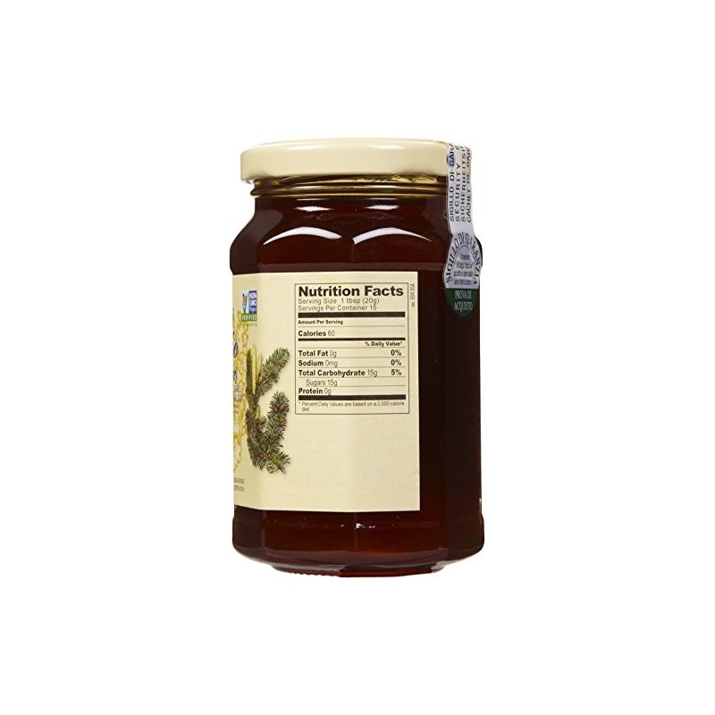 Rigoni di Asiago Organic Forest Honey, 10.58 oz, (Pack 1)