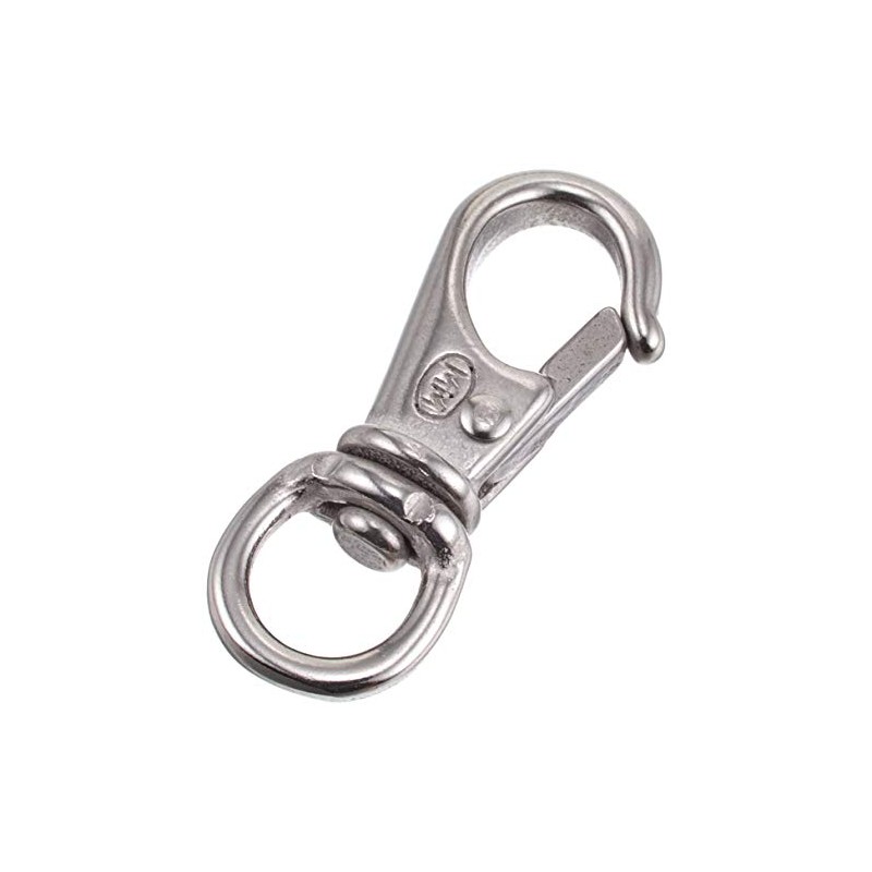Stainless Steel Metal Fittings, Swivel Snap, Wire Diameter: 0.1 inch