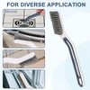uxcell Crevice Cleaning Brush with Tweezer, Hard Bristle Gap Brush