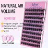 Sultrya Lash Clusters DIY Eyelash Extensions Spiky Cluster 100pcs C