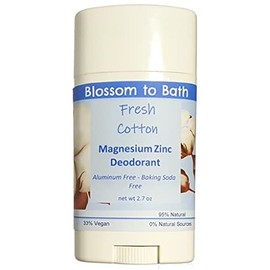 Fresh Cotton Magnesium Zinc Deodorant (2.7 ounce) - Phthalate Free Fragrance - Lasts All Day with a Clean Cotton Scent