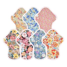 Fabric Napkins NO 6 Organic Cotton 7 Pack v04 tr Tropical Energetic Vitamin Color