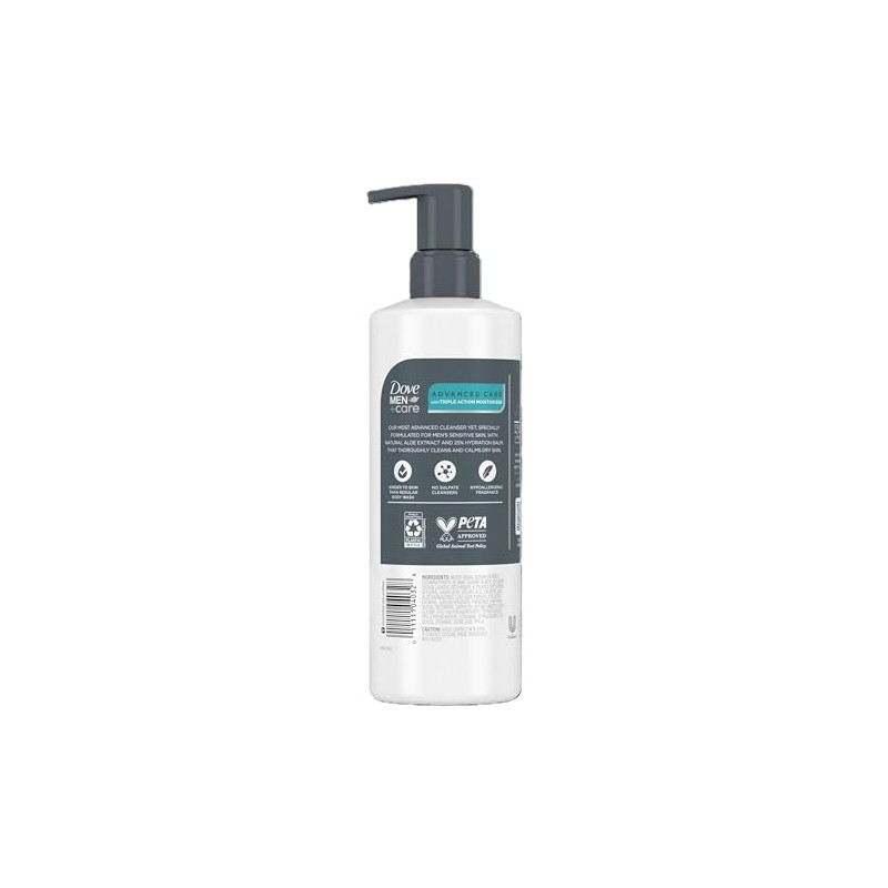 Dove Men+Care, Face + Body Cleanser, Sensitive Calm, 16.9 fl