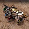 Juego De Señuelos Para Pescar Insectos Con Mosca, 5 Unidades