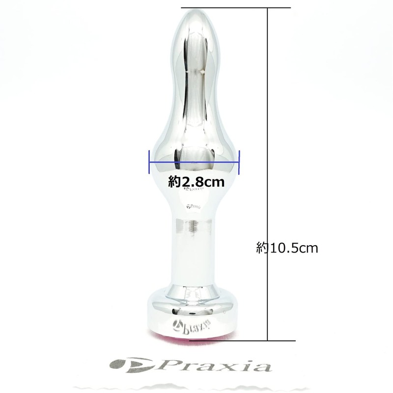 Praxia Jewelry, Plug, C Type, Pink, Maximum Diameter 1.1 inches