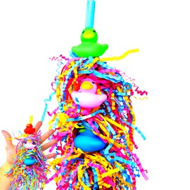 Bonka Bird Toys 2956 Triple Multi Duck 9" x 3.50", Parrot, Chew Preen Cage Toy, Conure, Pionus, Ringneck, and Similar