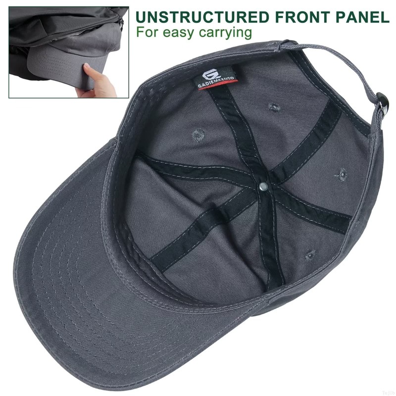 GADIEMKENSD Kids Plain Baseball Cap, Unconstructed Fit, Washed Cotton, 3-12