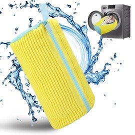 Cong.Lai 1 x shoe wash bag washing machine: shoes wash bag trainers - with zip shoes laundry bag - reusable shoe wash bag - 360° cleaning lint for shoes